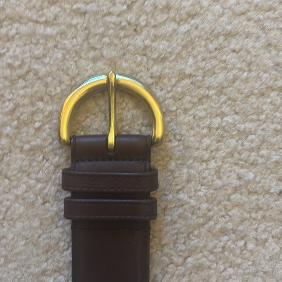 COACH | Brown cowhide leather and solid brass belt - medium - Picture 8 of 8